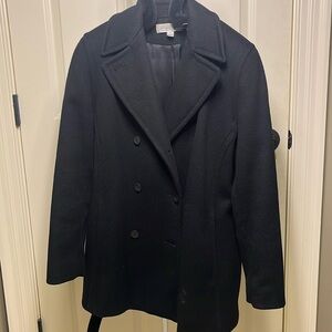 Brooks Brothers Black Wool Coat